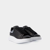 Oversized Sneakers - Alexander McQueen - Leather - Black/Silver