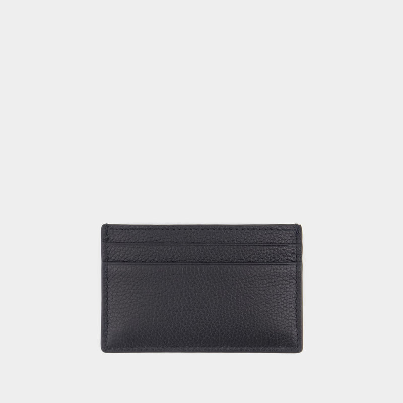 Card Holder - Alexander McQueen - Leather - Black/Khaki