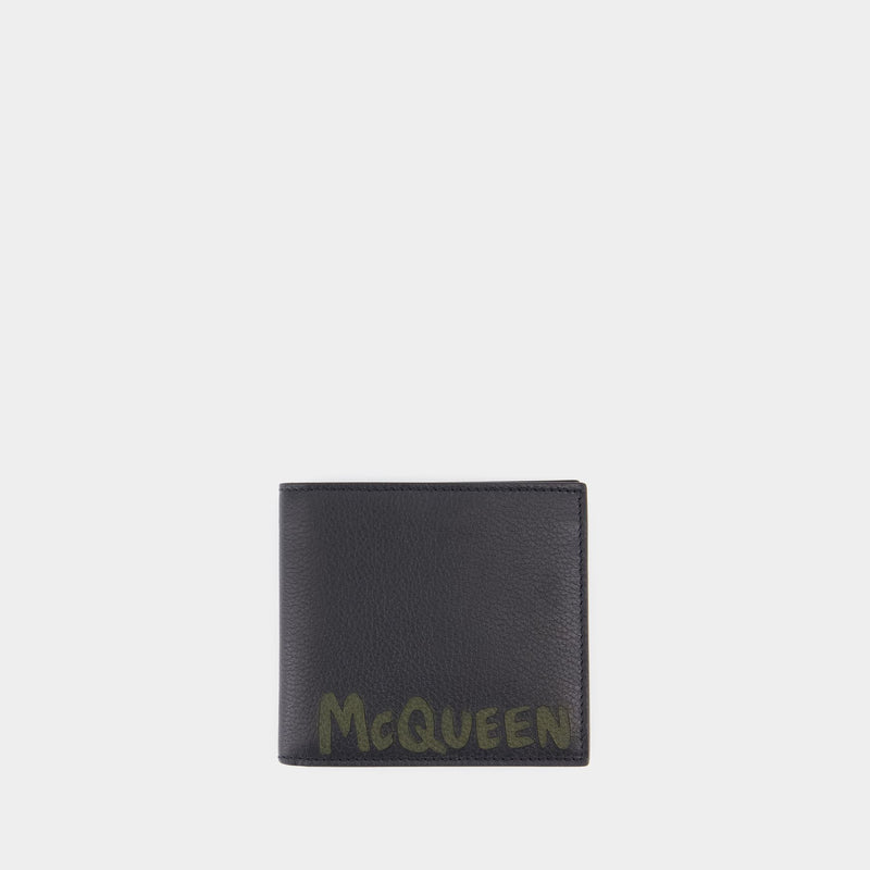 8cc Coin Purse - Alexander McQueen - Leather - Black