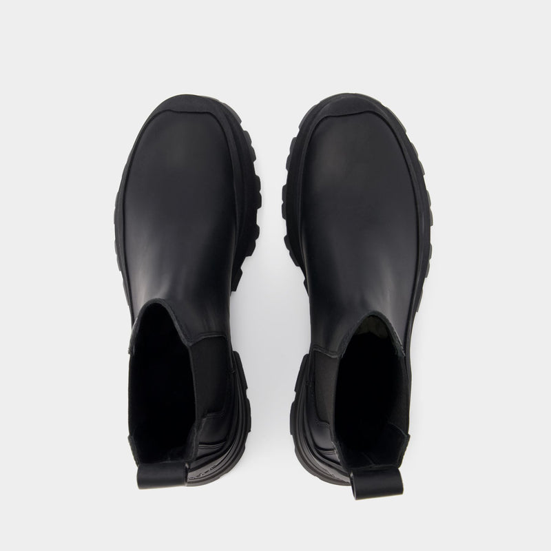 Wander Ankle Boots - Alexander McQueen - Calfskin - Black
