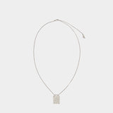 Identity Tag Necklace - Alexander McQueen - Metal - Metallic