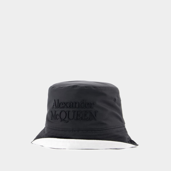 Alexander McQueen Black Bucket Hat 26939921_57389291_600.jpg main image 4