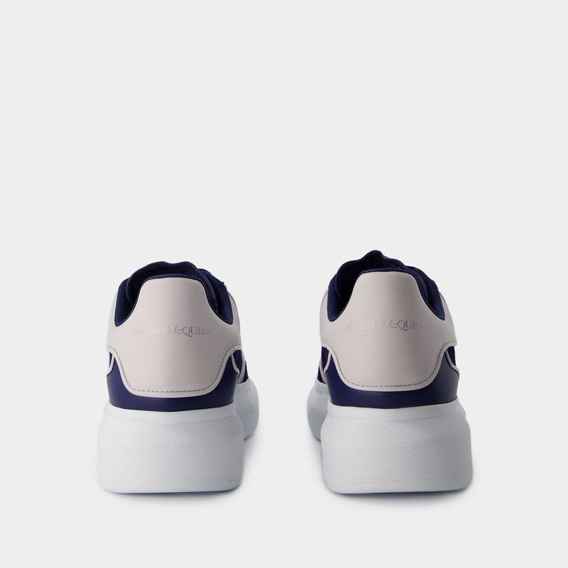 Oversized Sneakers - Alexander McQueen - Leather - Blue/Grey