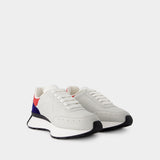 Sprint Runner Sneakers - Alexander McQueen - Calfskin - Grey