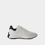 Sprint Runner Sneakers - Alexander McQueen - Leather - White/Black