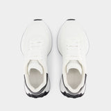 Sprint Runner Sneakers - Alexander McQueen - Leather - White/Black