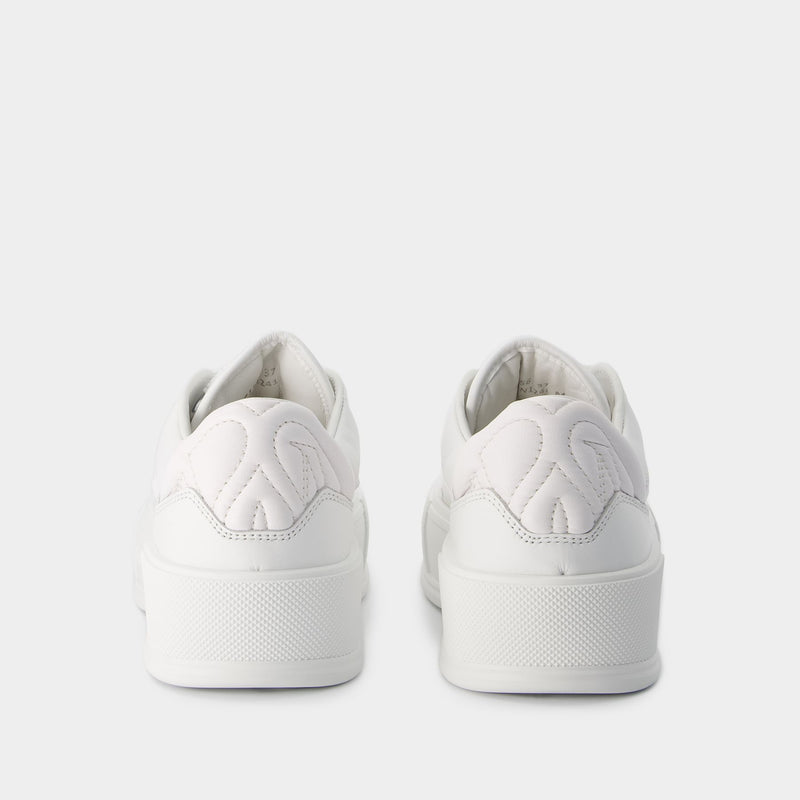 Deck Sneakers - Alexander McQueen - Calfskin - White