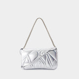 The Seal Small Crossbody - Alexander McQueen - Leather - Silver
