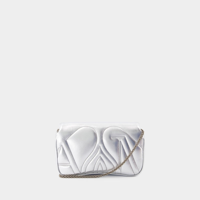 The Mini Seal Crossbody - Alexander McQueen - Metal - Silver