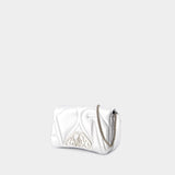 The Mini Seal Crossbody - Alexander McQueen - Metal - Silver