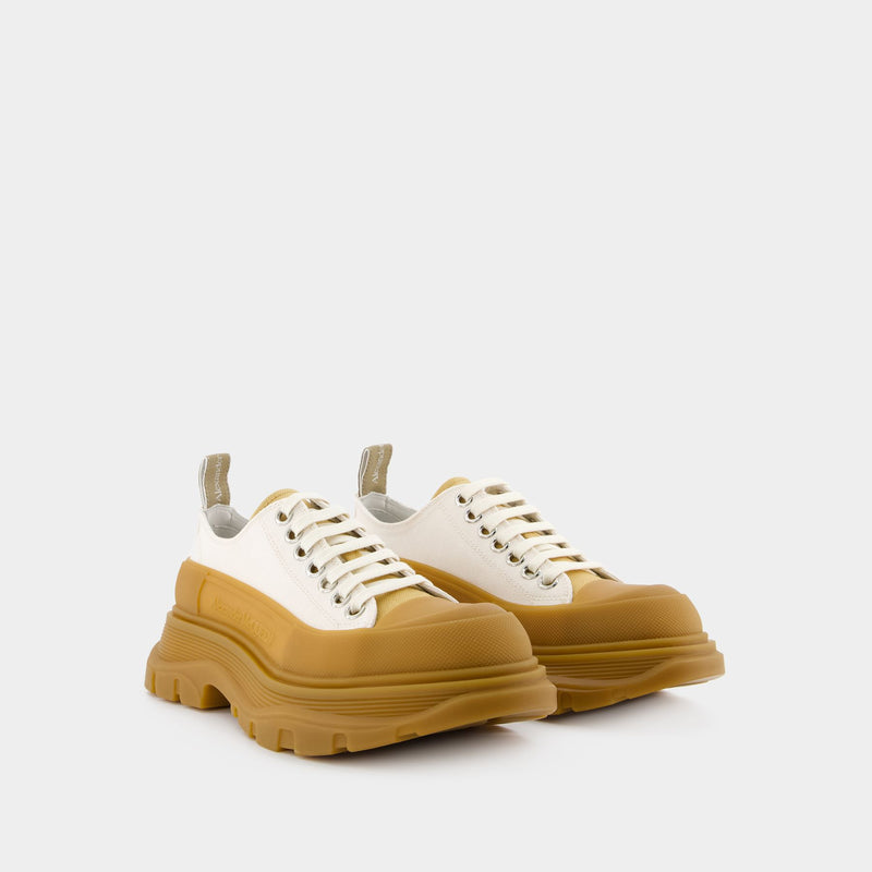 Tread Sneakers - Alexander McQueen - Leather - Beige