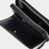 Zipped ADC Wallet in Black Leather