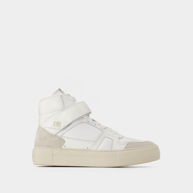 High-Top ADC Sneakers in White Leather