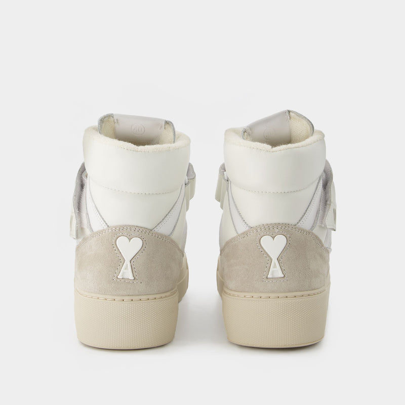 High-Top ADC Sneakers in White Leather