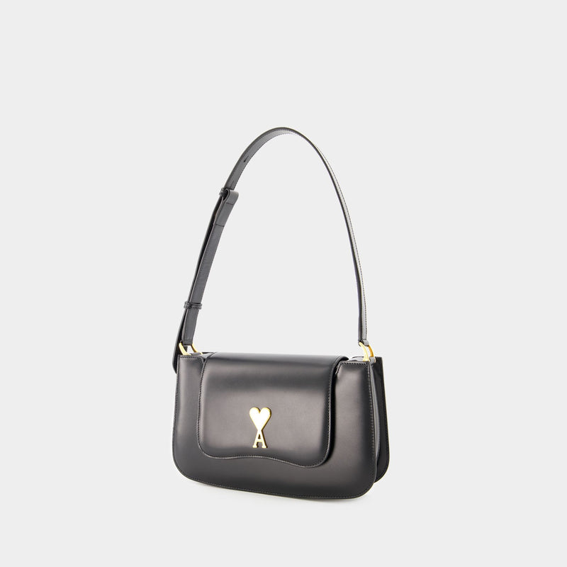 Paris bag - AMI Paris - Leather - Black