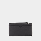 ADC Zipped Card Holder - AMI Paris - Leather - Black