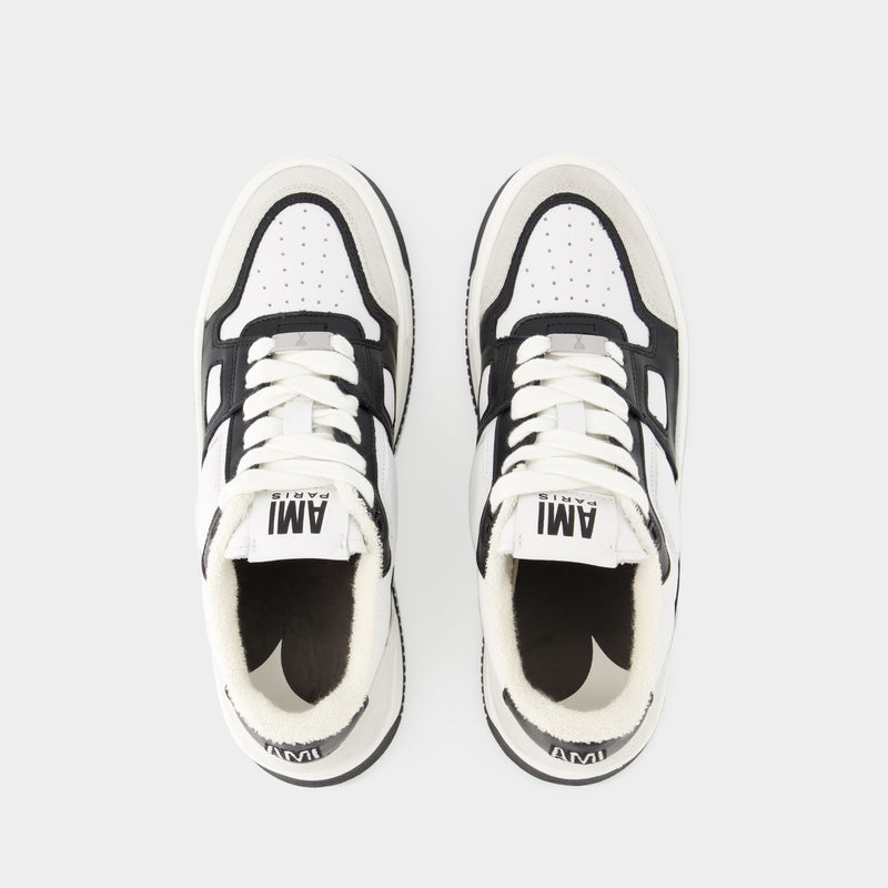 New Arcade Sneakers - AMI Paris - Leather - White/Black