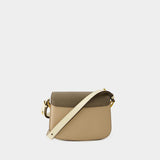 Small Paris Crossbody - AMI Paris - Leather - Taupe