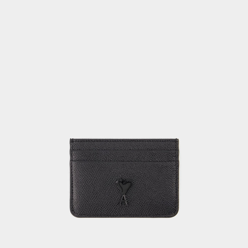 ADC Card Holder - AMI Paris - Leather - Black