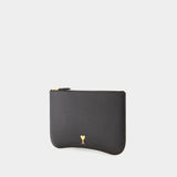 Paris Pouch - AMI Paris - Leather - Black