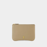 Paris Pouch - AMI Paris - Leather - Beige