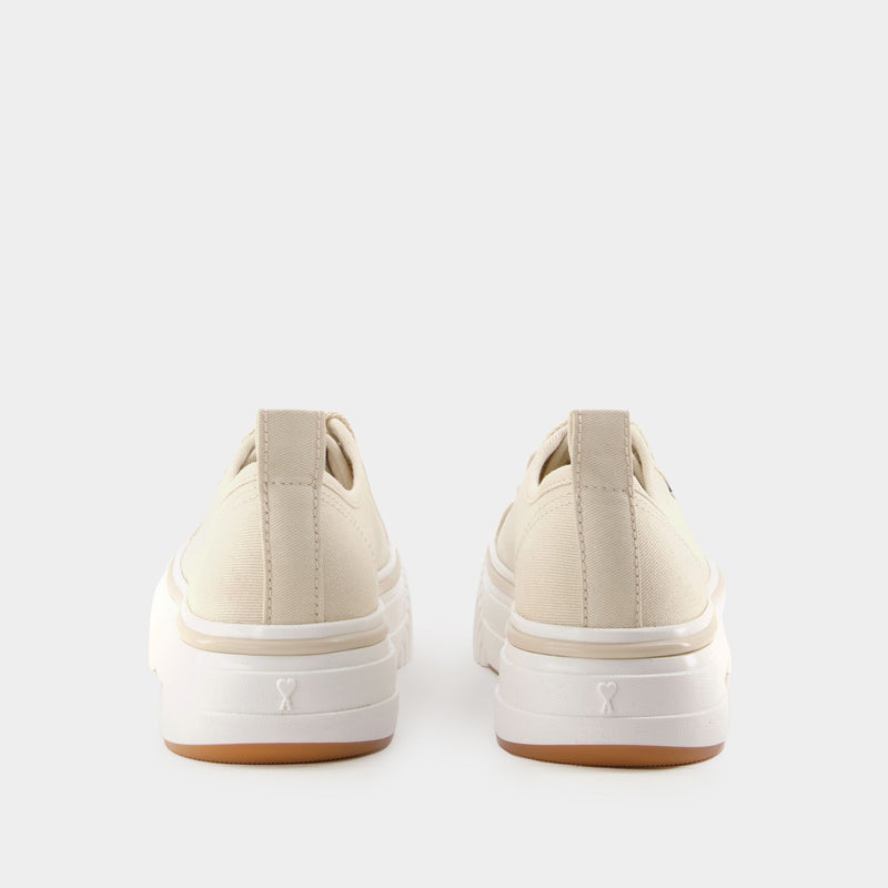 Low Top Ami 1980 Sneakers - AMI Paris - Cotton - Off White