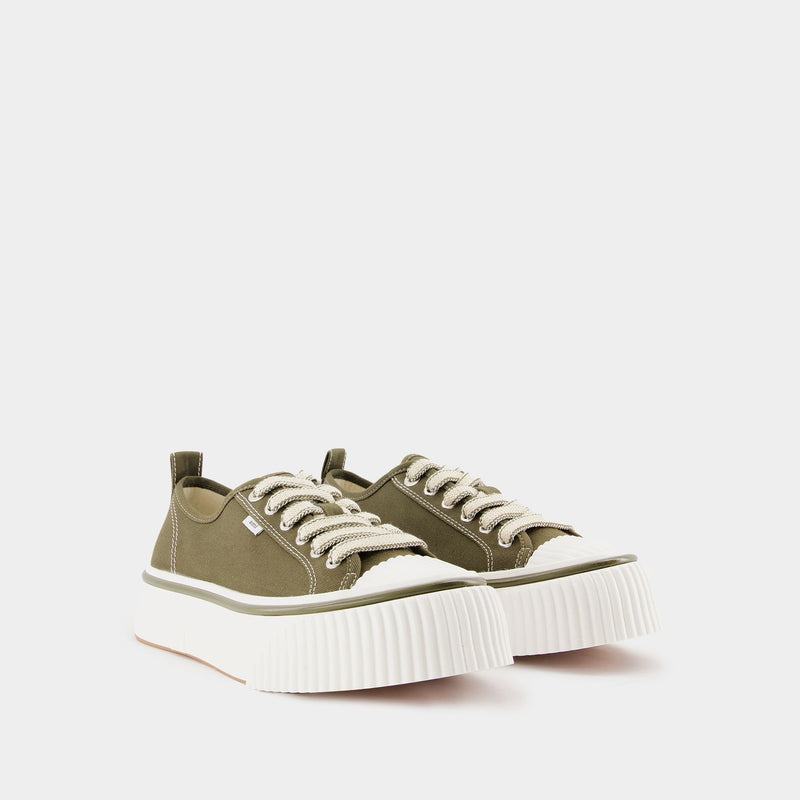 Low Top Ami 1980 Sneakers - AMI Paris - Cotton - Dark Olive