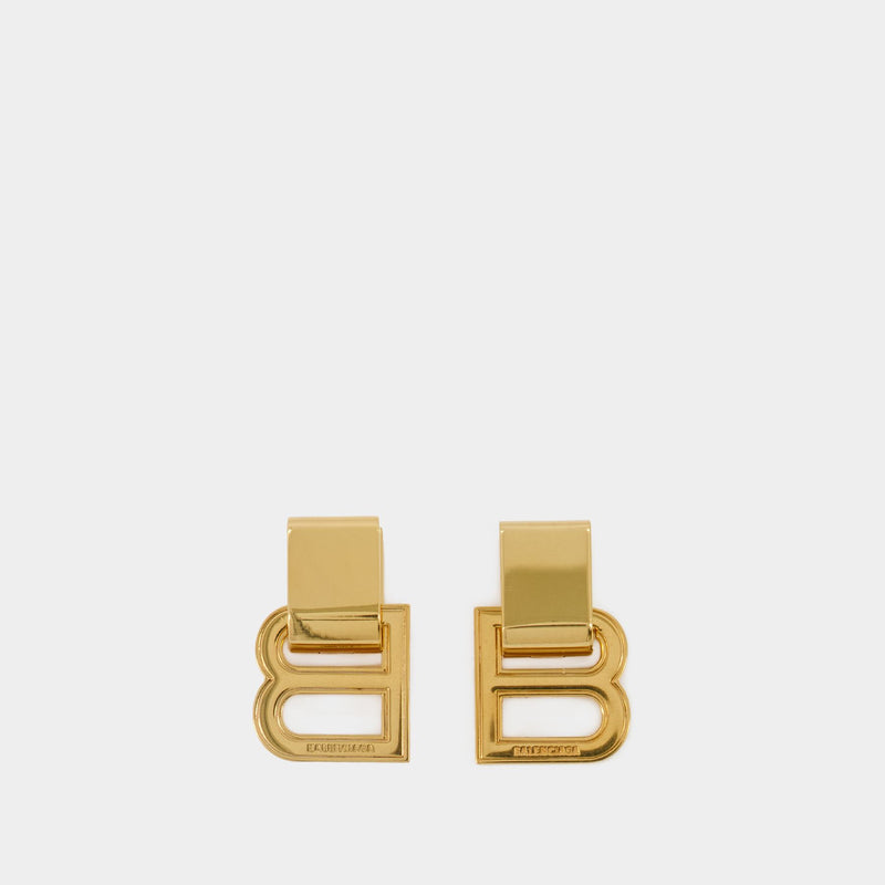 Hourglass P Earring - Balenciaga - Gold