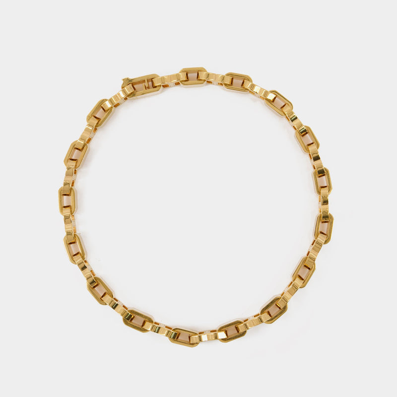 Hourglass Choker Necklace - Balenciaga - Gold