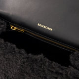 Hourglass S Bag - Balenciaga -  Black - Synthetic
