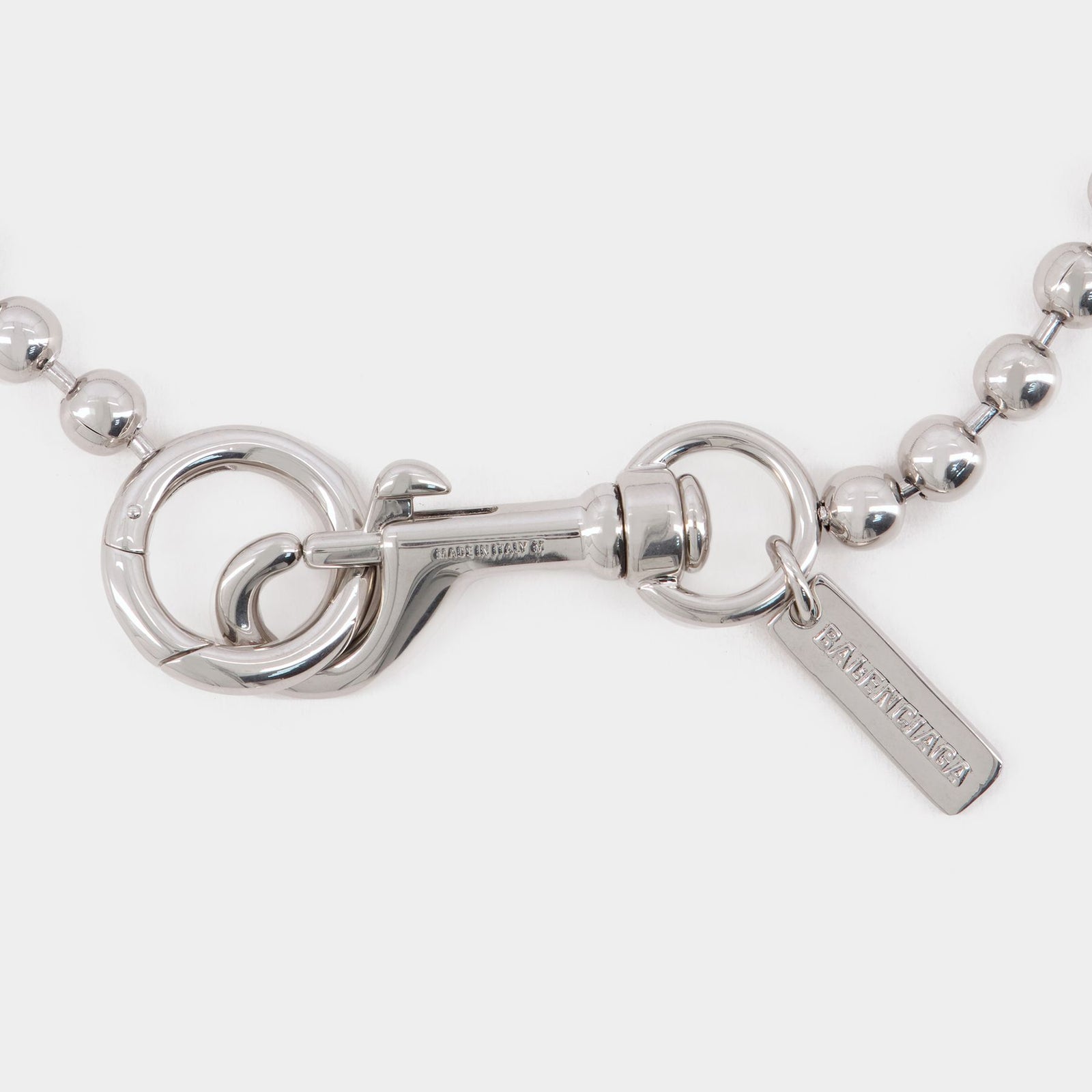 【BALENCIAGA】SKATE ネックレス シルバー 真鍮 Skate Necklace Balenciaga Silver