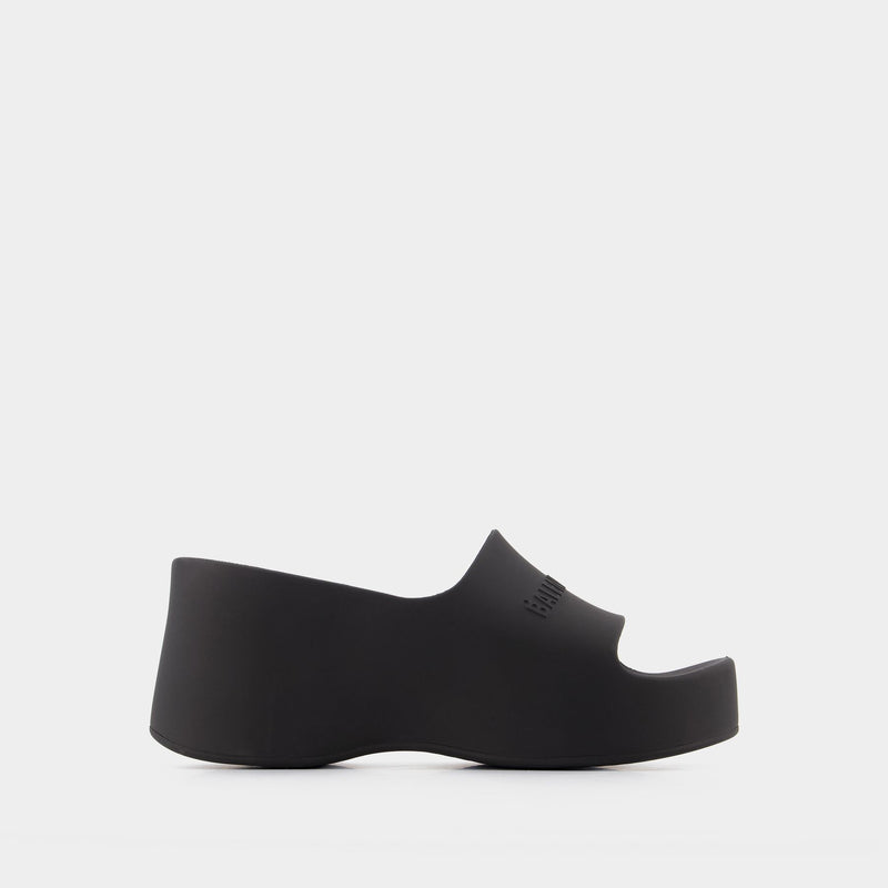 Chunky Wedge Sandals - Balenciaga - Black