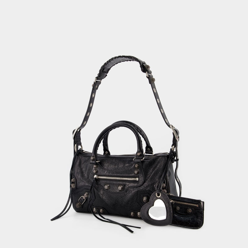 Le Cagole M Bag - Balenciaga - Leather - Black