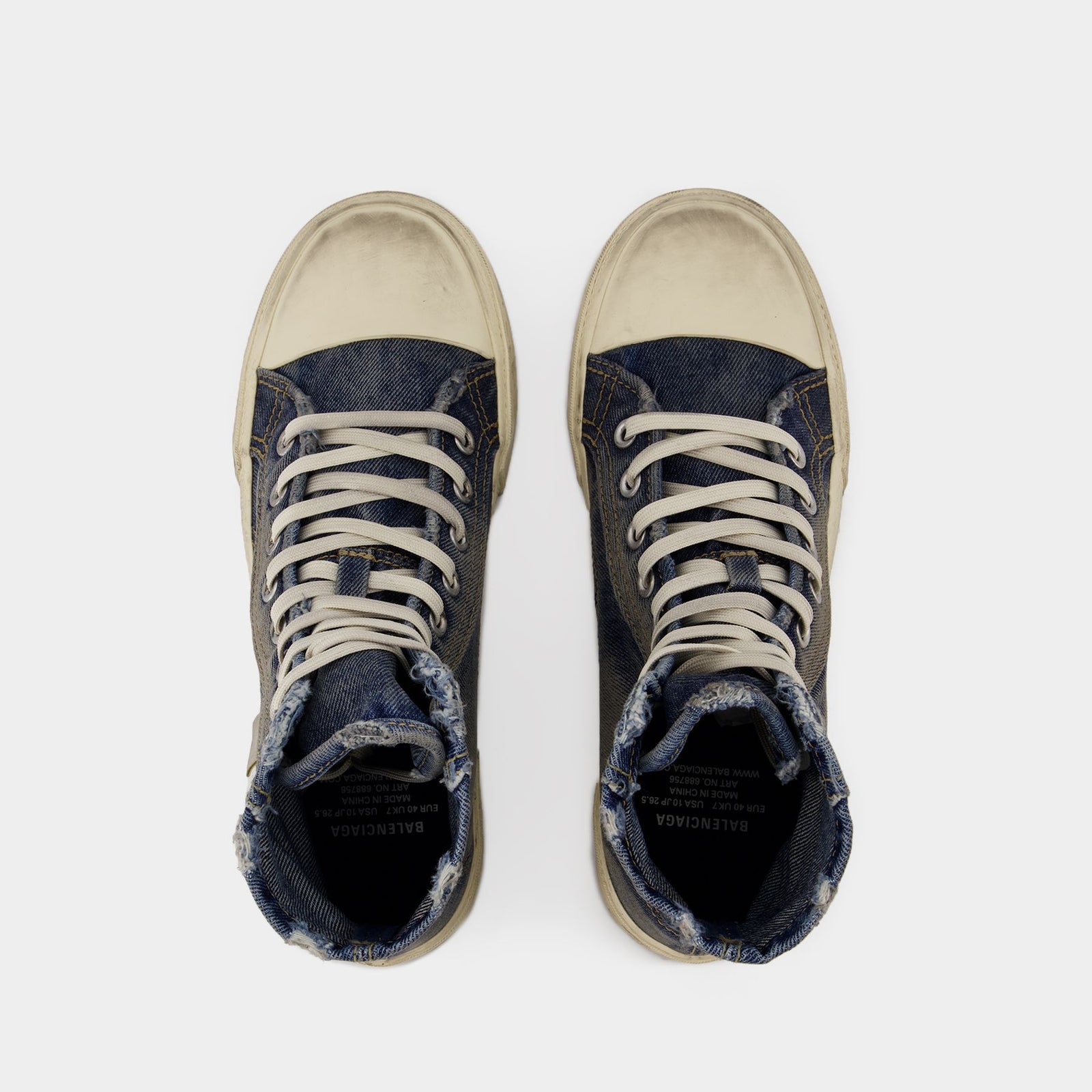 Balenciaga blue high top sneakers sale