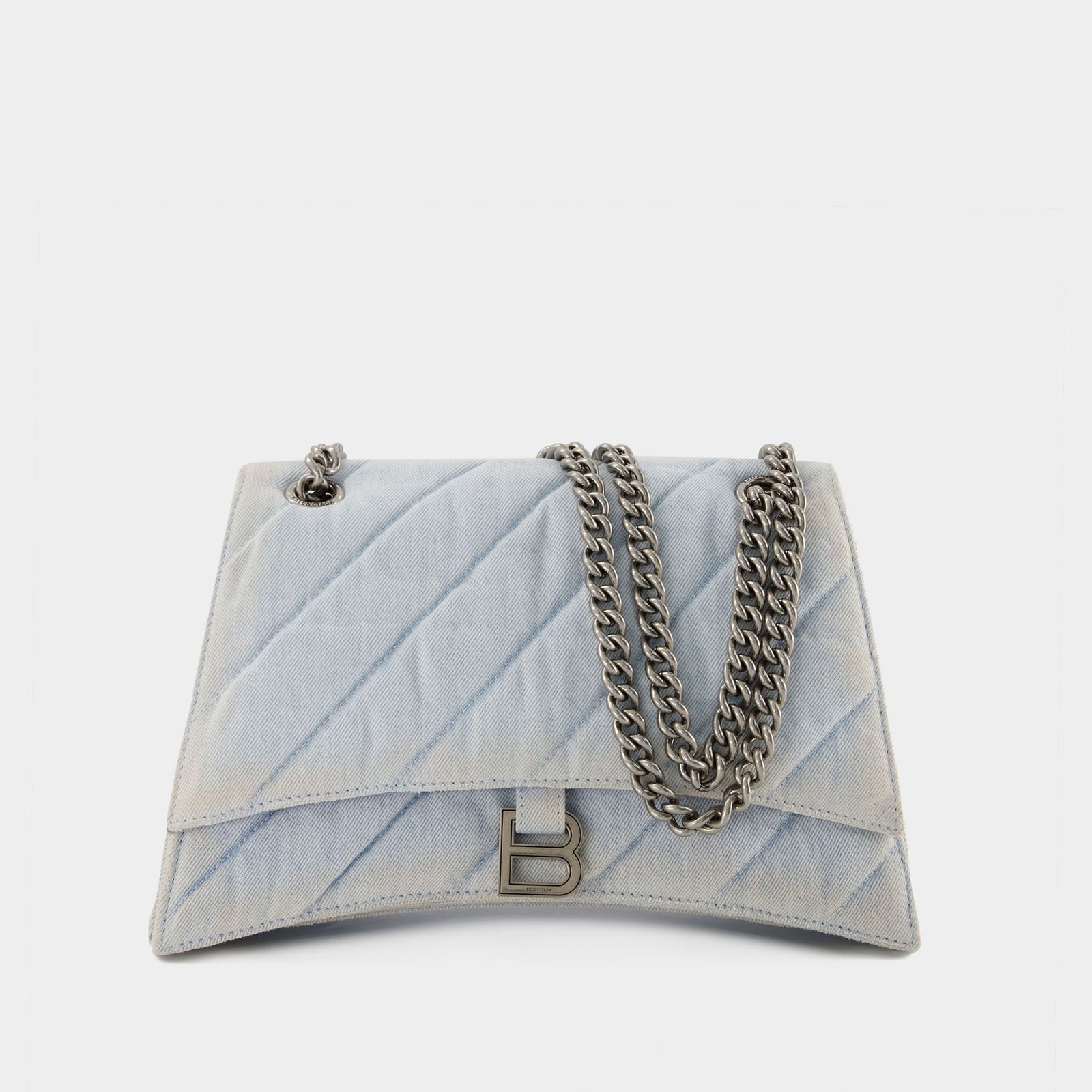 ショルダーバッグ・ポシェット BALENCIAGA Hobo Crush M Bag - Balenciaga - Denim - Blue Hobo Crush M Bag - Balenciaga - Denim - Blue