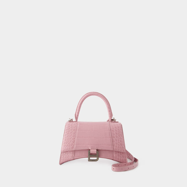 Balenciaga Womens Hourglass Top Handle Small Bag Pink  Dover Street  Market EShop  DSML ESHOP