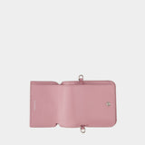 Cash Mini Wallet On Chain - Balenciaga - Leather - Powder Pink