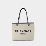 Duty Free Tote Bag M - Balenciaga - Cotton - Beige