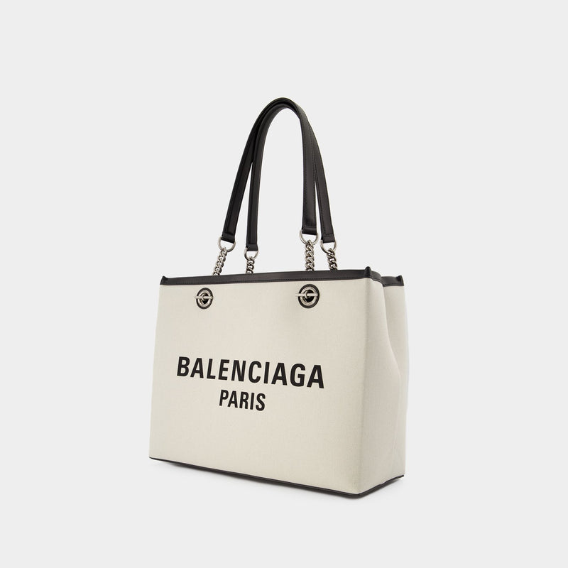 Duty Free Tote Bag M - Balenciaga - Cotton - Beige