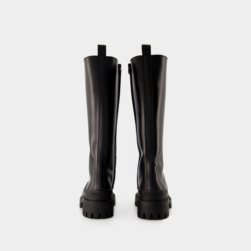 Strike L20 Boots - Balenciaga - Leather - Black