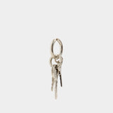 Locker Earrings - Balenciaga - Silver - Silver