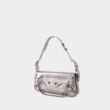 Le Cagole Sling S Shoulder Bag - Balenciaga - Leather - Silver