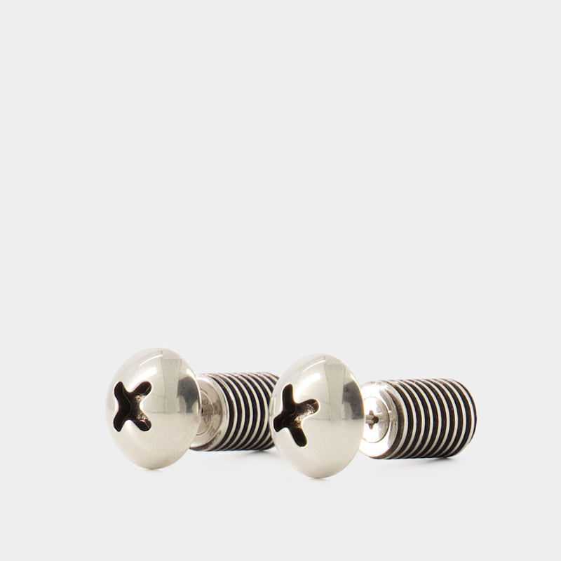 Garage Screw Earrings - Balenciaga - Silver - Silver