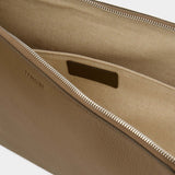 Document Holder - Lemaire - Olive Brown - Leather