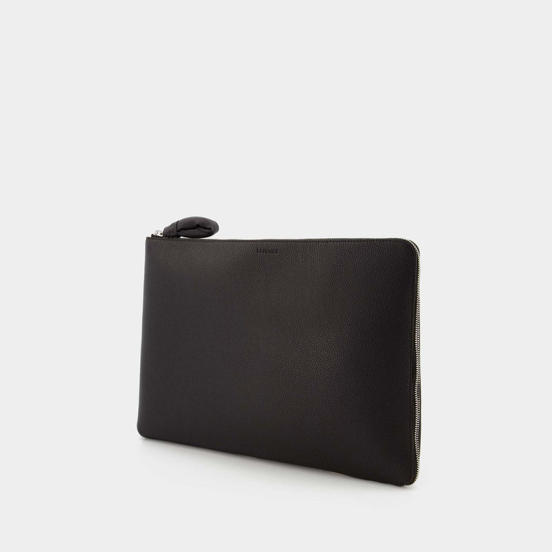 Document Holder - Lemaire - Chocolate Black - Leather