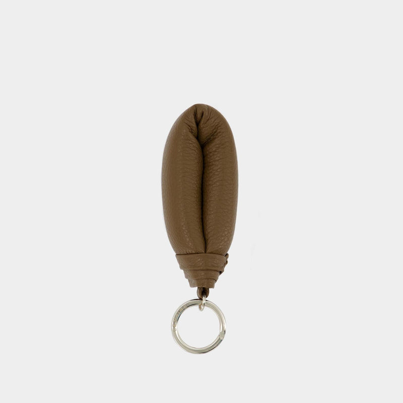 Wadded Key Holder - Lemaire - Olive Brown - Leather