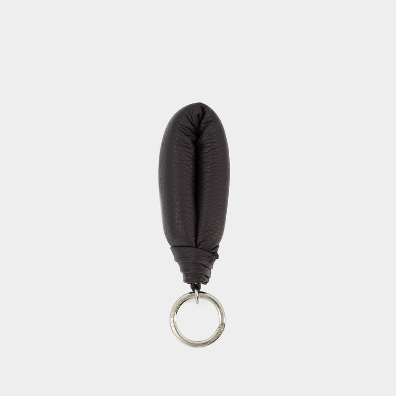 Wadded Key Holder - Lemaire - Chocolate Black - Leather