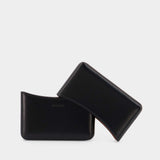 Molded Card Holder - Lemaire - Black - Leather