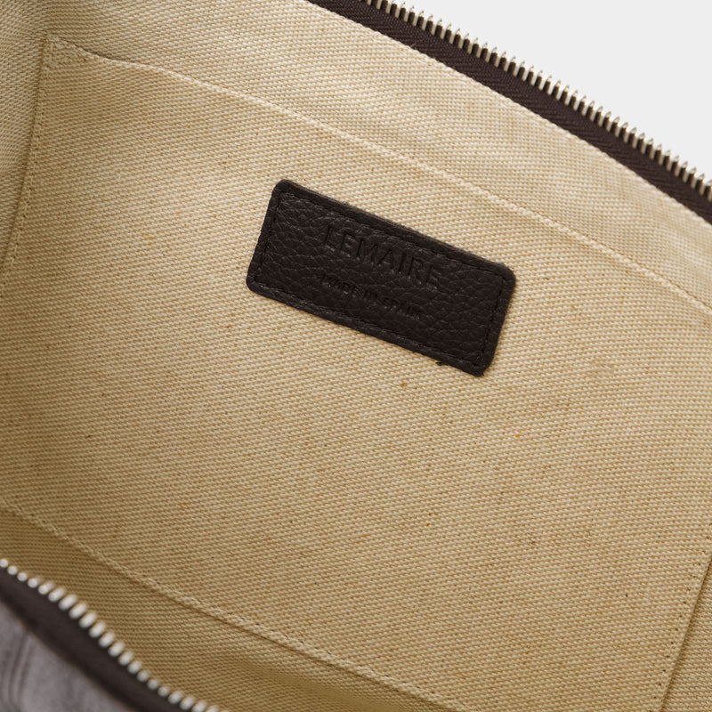 Medium Croissant Crossbody - Lemaire - Leather - Chocolate