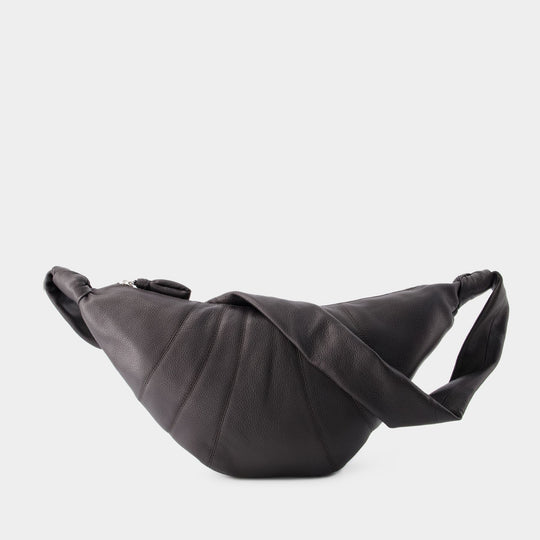 Medium Croissant Crossbody - Lemaire - Leather - Chocolate